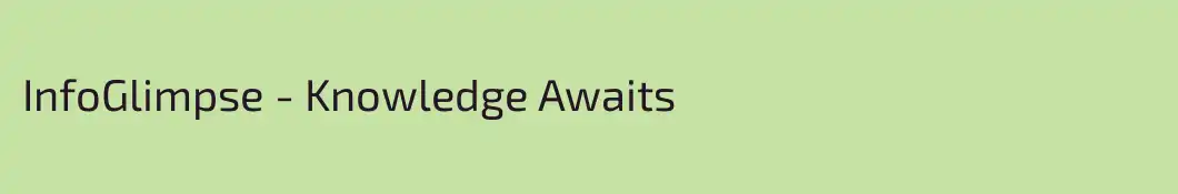 InfoGlimpse - Knowledge Awaits